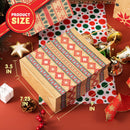 Christmas Kraft Bags in 8 Designs, 48 Pcs