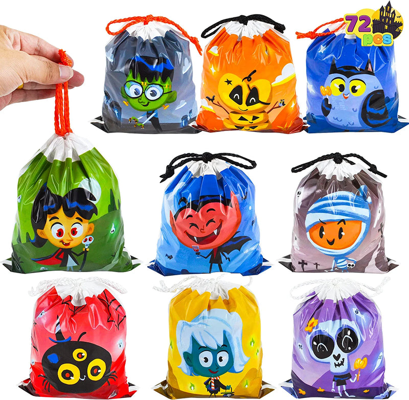 9 Character Designs Small Treat Bags, 72 Pcs