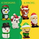 6 Piece Christmas Squishy Toy