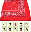 Classic Red Bandana Set, 12 Pcs