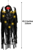 43in Light Up Hanging Reaper With Chain