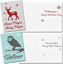 72 Christmas Animal Greeting Cards with Envelopes