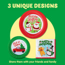 96Pcs Christmas Paper Plates and Napkins Set