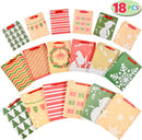 Christmas Assorted Gift Bags, 18 Pack