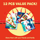12 Piece Large Christmas Tote Bags