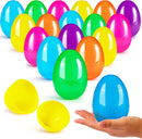 72Pcs Colorful Bright Plastic Easter Egg Shells 3.15in