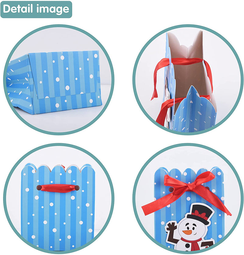 Christmas Treat Bags with Large Sticking Tag, 24pcs