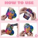 28Pcs Mini Skateboards in Boxes with Kids Valentines Cards for Classroom Exchange