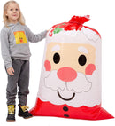 3 Piece Jumbo Holiday Santa Gift Bag