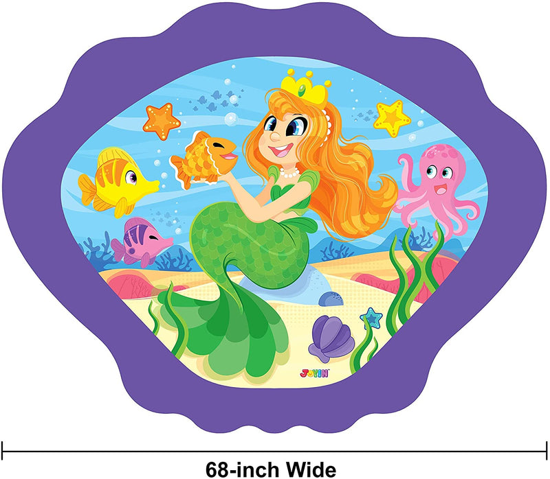 SLOOSH - 68in Mermaid Sprinkler Mat (Purple)