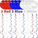 Stars Banner, Pennant Banner, Star Foil Balloons, and Swirl Decorations, 23 Pcs