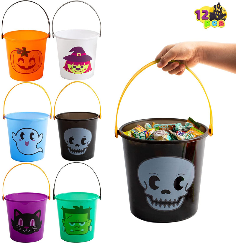Trick-or-Treat Candy Bucket, 12 Pcs