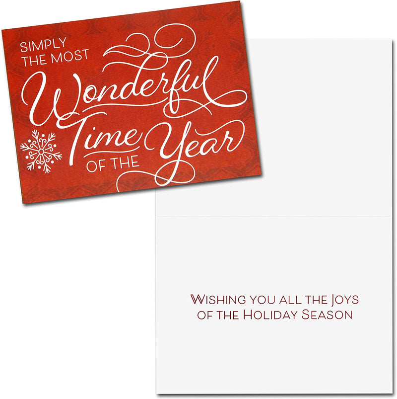 72 Christmas Elegant Lettering Greeting Cards