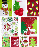 20Pcs Christmas Goody Gift Bags with Handles Assorted Sizes