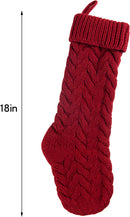 18in Knit Christmas Stockings
