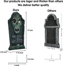 17in Tombstone With Snake Design Decorations, 6 Pack