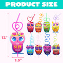 36Pcs Drinking Straws with Kids Valentines Cards for Valentine Party Favors