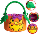 Plush Halloween Goodie Gift Bucket, 2 Pcs