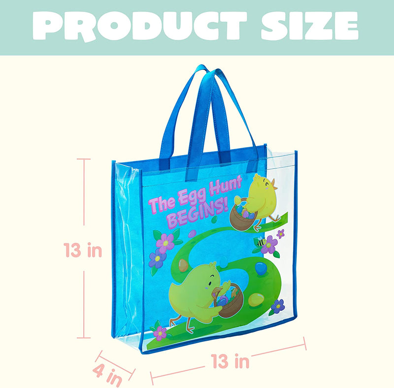 12Pcs Big Size Easter Gift Bags with Handles