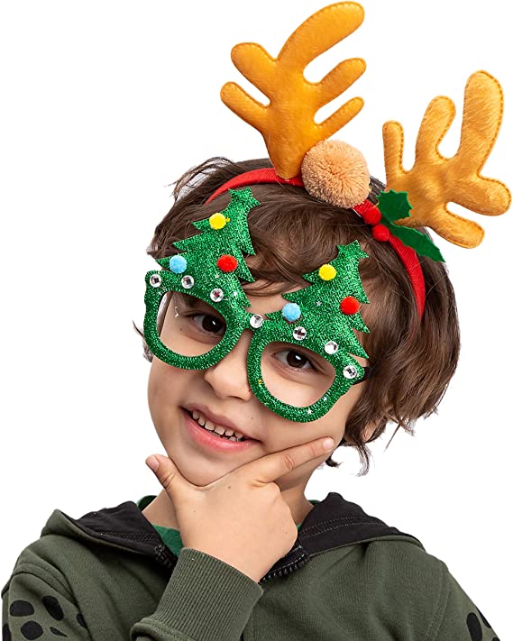 Christmas Headbands And Party Glasses Frames Bundle