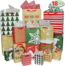 Christmas Assorted Gift Bags, 18 Pack