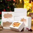 8.75in White Cookie Boxes With Window, 24 Pcs