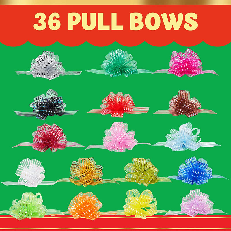36Pcs Pull Bow Christmas 4.7 in