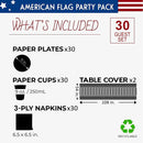 Party Supplies with Table Covers, 92 Pcs