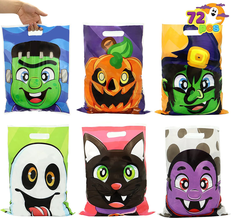 Cartoon Characters Halloween Candy Bag, 72 Pcs