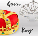 King's and Queen's Royal Crowns, 2 Pack