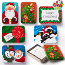 6 Christmas Gift Card Tin Holders
