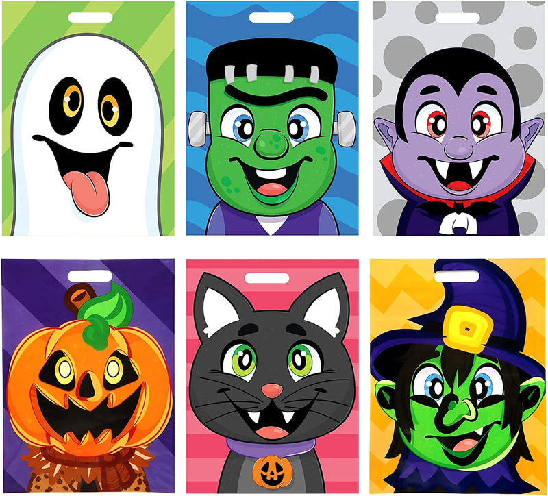 Cartoon Characters Halloween Candy Bag, 72 Pcs