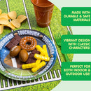 72Pcs Football Themed Party Plates