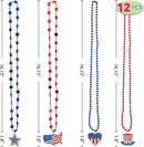 16.5in 4th of July Necklaces, 12 Pcs