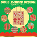 Christmas Kraft Bags in 8 Designs, 48 Pcs