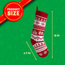 3 Pack 18in Knit Christmas Stockings