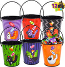 Halloween Steel Bucket, 12 Pcs