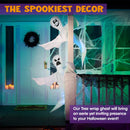 2 Pcs 53"Bendable Tree Wrap Ghost