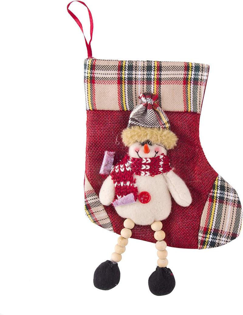 12 Mini 3D Christmas Stockings