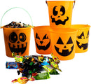 Halloween Pumpkin Face Bucket Set, 6 Pcs