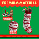 3 Pack 18in Knit Christmas Stockings
