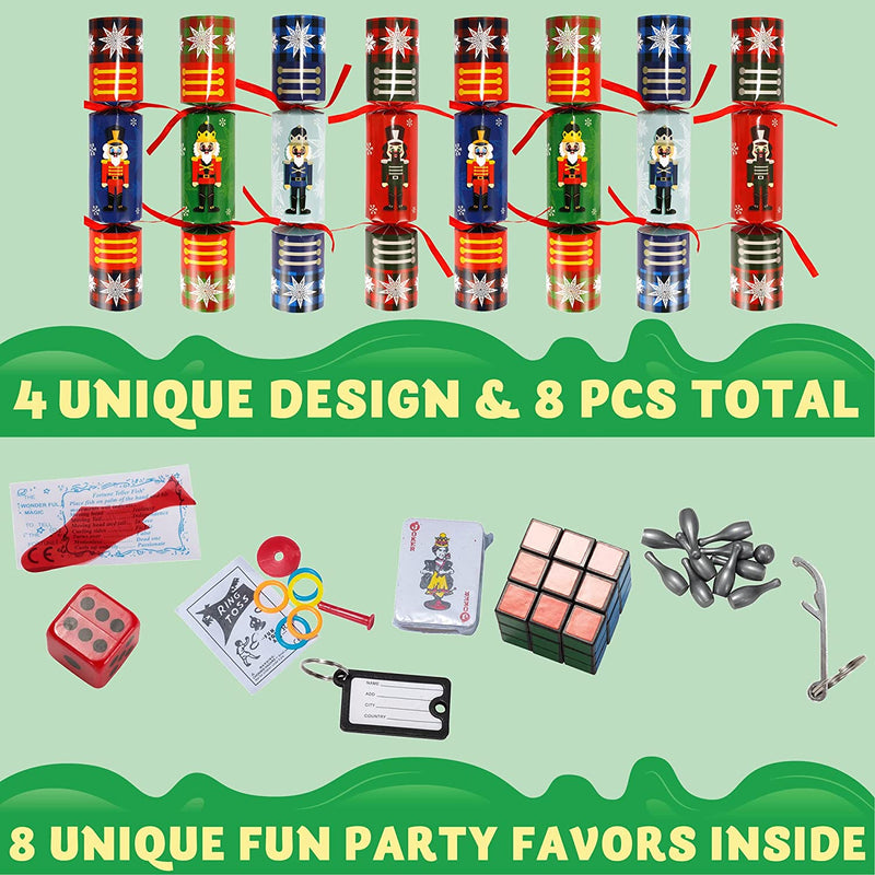 Christmas Party Table Favors (Nutcrackers), 8 Pack