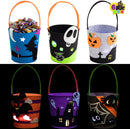 Halloween Light Up Felt Bucket, 6 Pcs