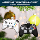 Christmas Tree Game Controller Ornament Decoration Black and White