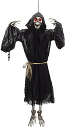 29.5in Hanging Kicking Black Monk