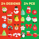 24Pcs Christmas Themed Mochi Squishy