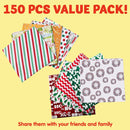 20in Tissue Paper Assortment (ten Colors), 150 Pcs