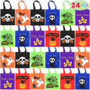 24 Halloween Colorful Non-woven Tote Bags