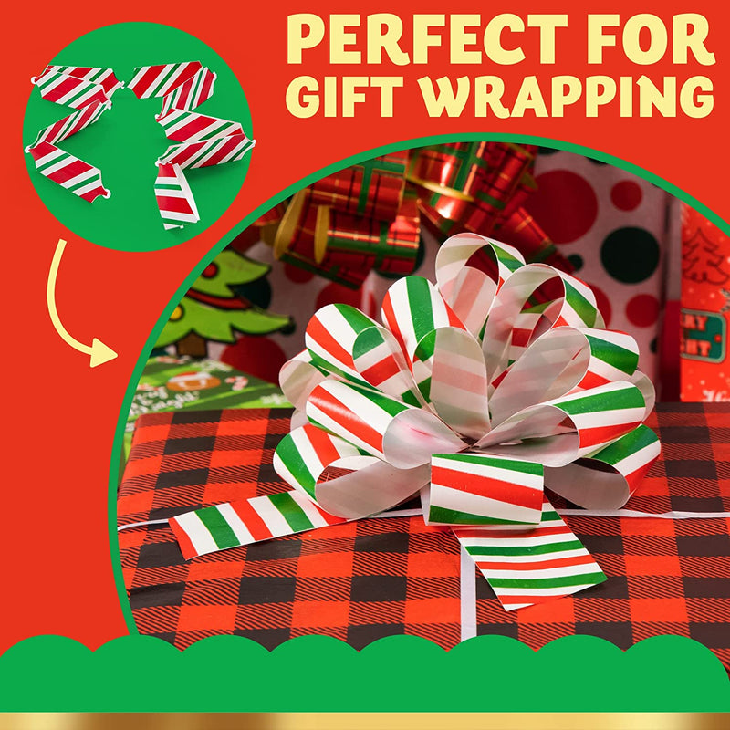 36Pcs Christmas Gift Wrap Ribbon Pull Bows