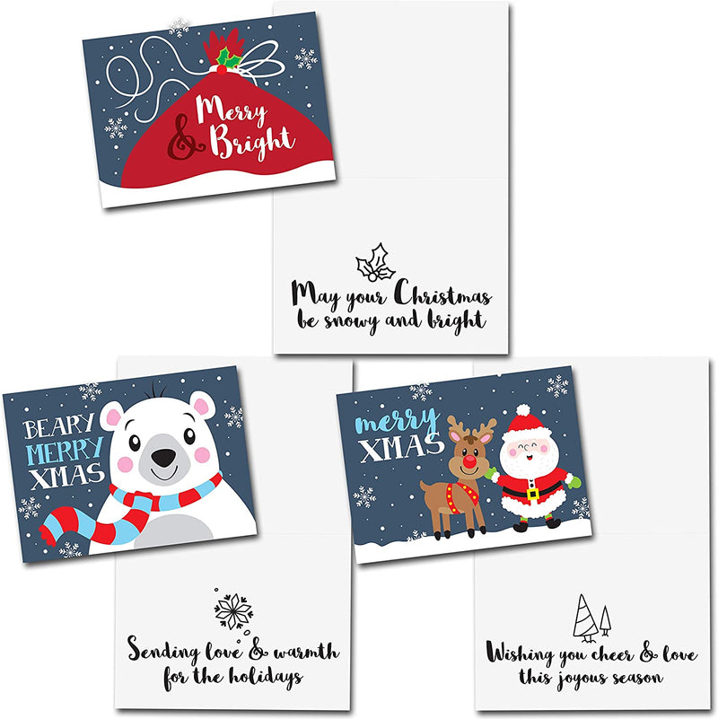 Christmas Holiday Greeting Cards Collection with Envelopes